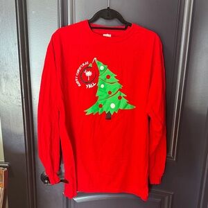 Delta Red Christmas Tree Kids Long Sleeve Tee